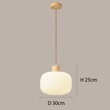 Suspension scandinave en bois et aluminium Adara