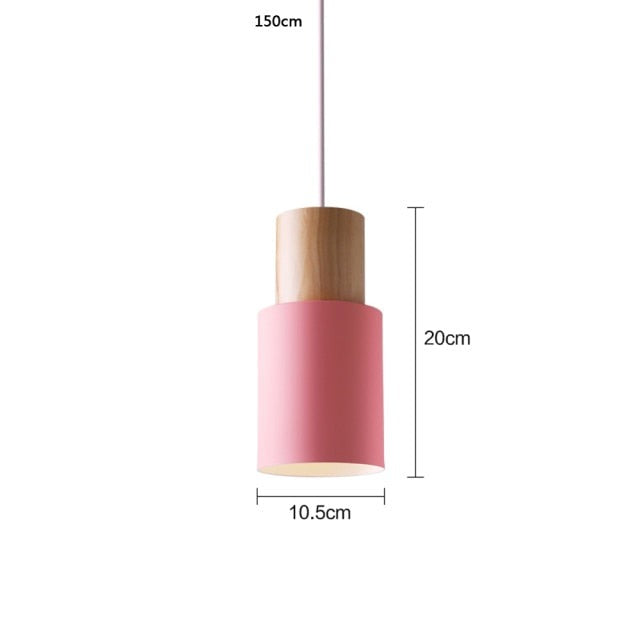 Suspension design LED avec abat-jour cylindrique Gemira