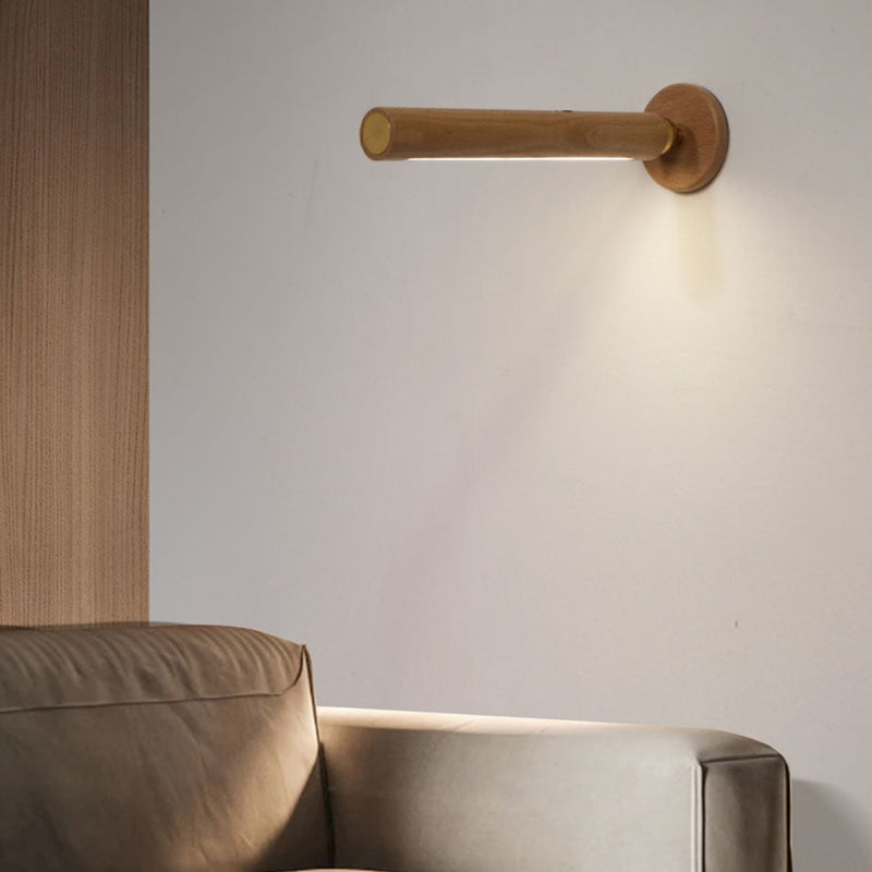 Applique murale moderne en bois rotatif 360° Unix