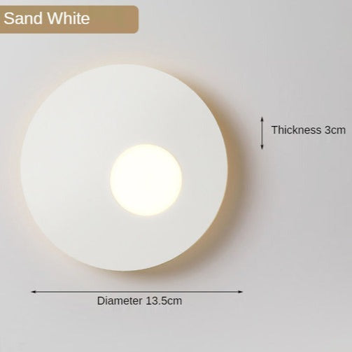Applique murale design LED en métal rond Levy