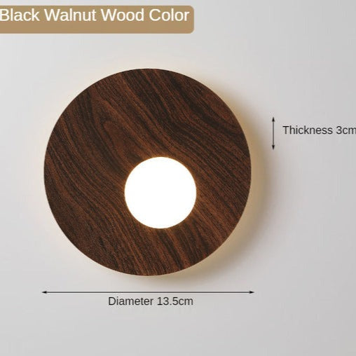 Applique murale design LED en métal rond Levy