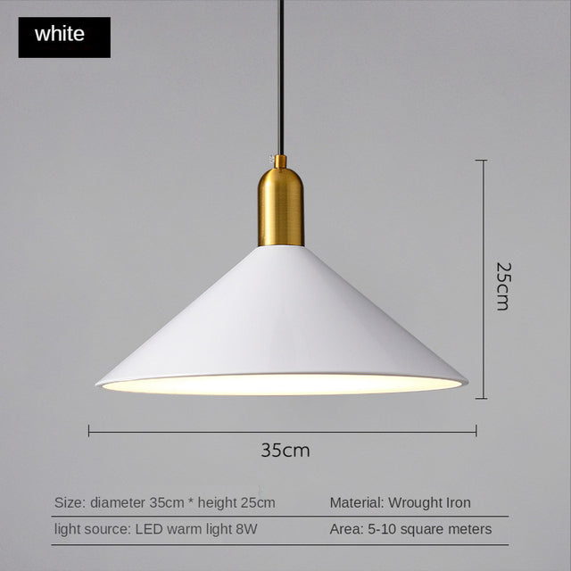 Suspension moderne LED avec abat-jour plat Sidonia
