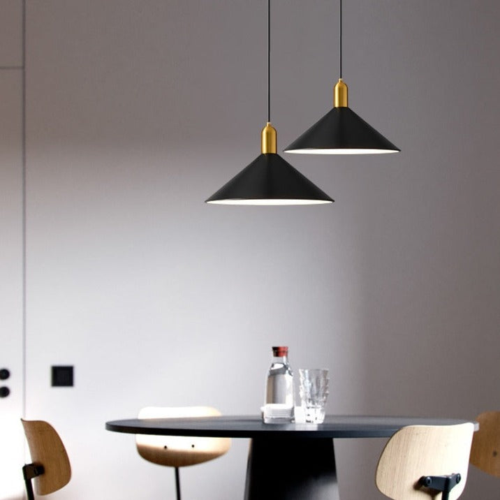 Suspension moderne LED avec abat-jour plat Sidonia