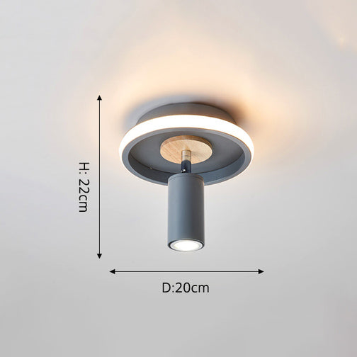 Plafonnier design avec des formes originales en métal Basil