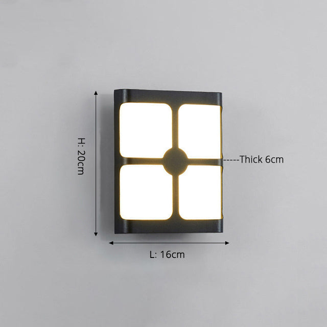 Applique murale moderne pour extérieur résistante à l'eau Rwan