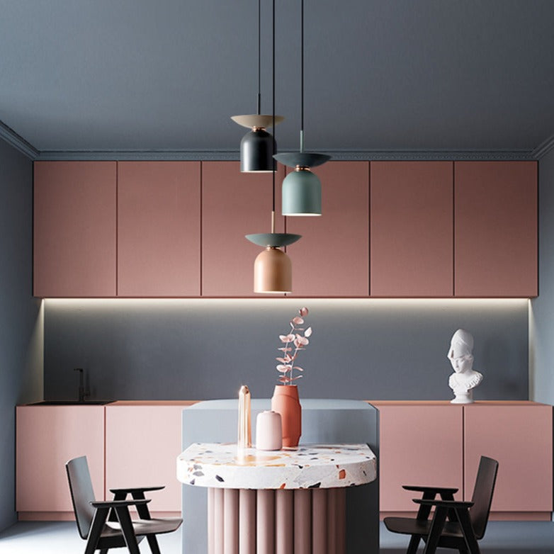 Suspension industrielle avec abat-jour en forme de dôme Soren