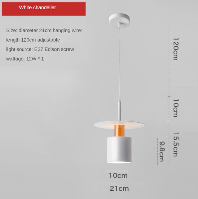 Suspension design avec abat-jour cylindrique Roscot