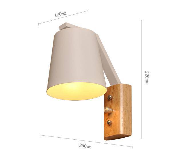 Applique murale design avec abat-jour Lamparas