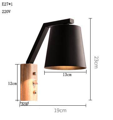 Applique murale design avec abat-jour Lamparas