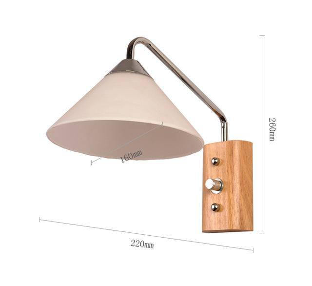 Applique murale design avec abat-jour Lamparas