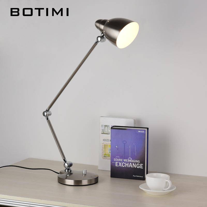 Lampe de bureau à LED chromée Botimi