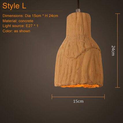 Suspension en céramique terre cuite Concrete