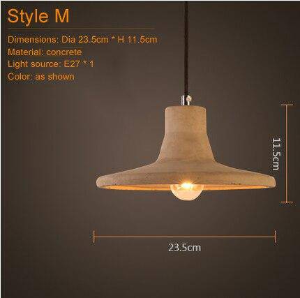 Suspension en céramique terre cuite Concrete