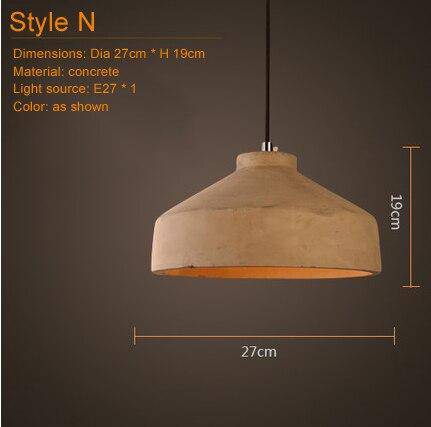 Suspension en céramique terre cuite Concrete