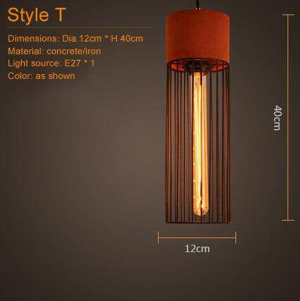 Suspension en céramique terre cuite Concrete