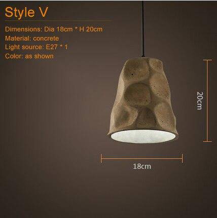 Suspension en céramique terre cuite Concrete