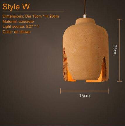 Suspension en céramique terre cuite Concrete