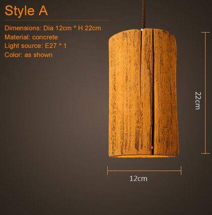 Suspension en céramique terre cuite Concrete