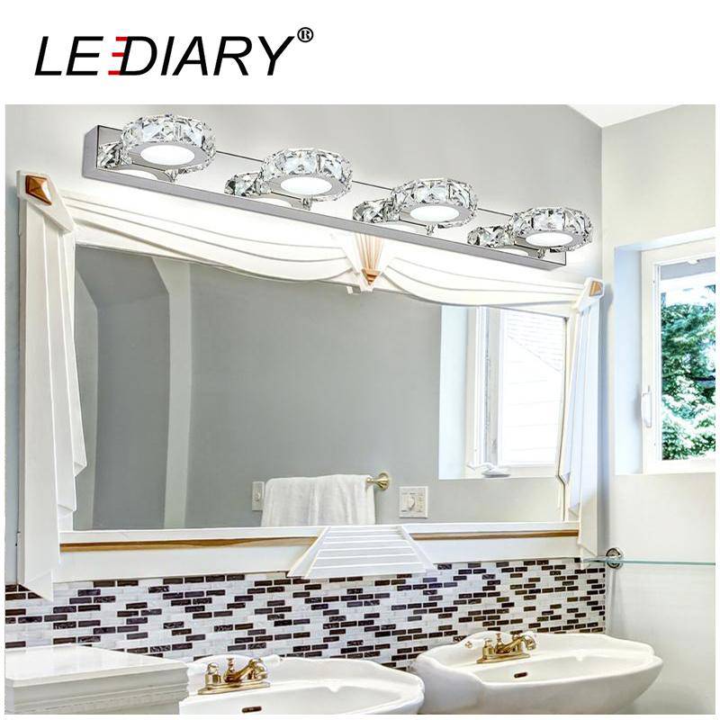 Applique murale LED pour tableau et miroir avec spot rond en cristal LEDIARY