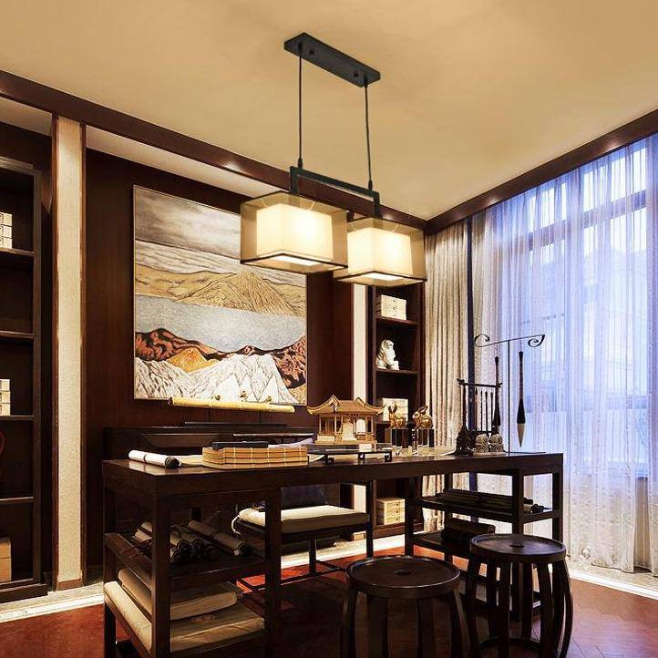 Suspension cubiques style Nordic avec plusieurs lampes