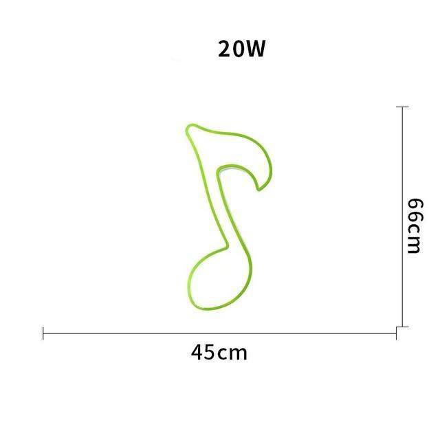 Plafonnier enfant LED en notes de musique