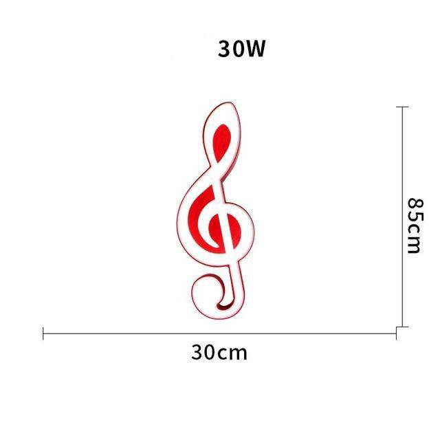 Plafonnier enfant LED en notes de musique
