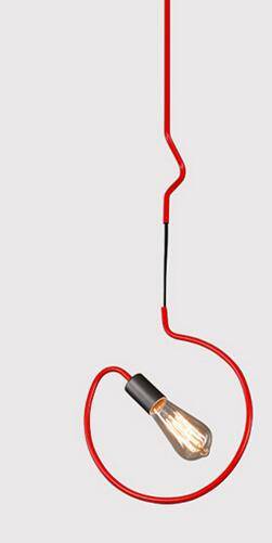 Suspensions design LED en forme géométriques de couleurs