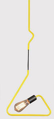 Suspensions design LED en forme géométriques de couleurs