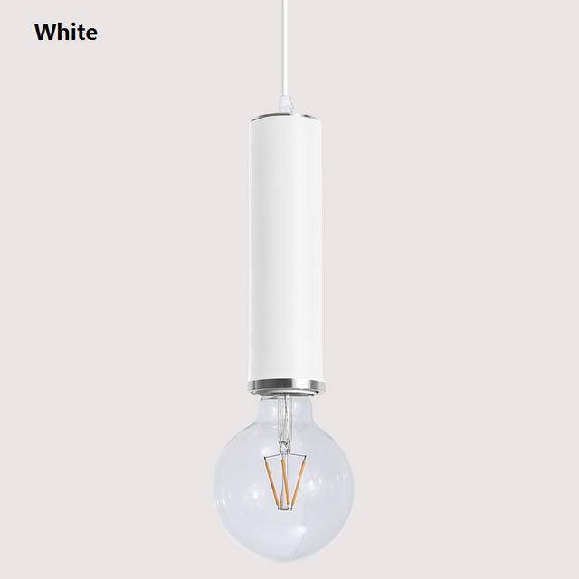 Suspension design LED en tube de couleur