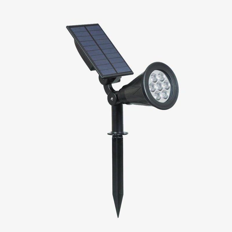 Spot dirigeable LED extérieur solaire à piquer (lot de 2)