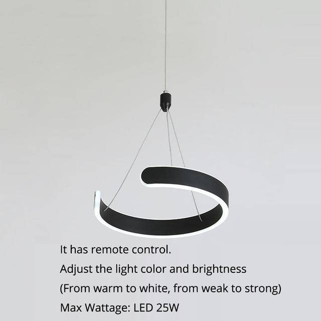 Suspension design LED cercle ouvert Hanging