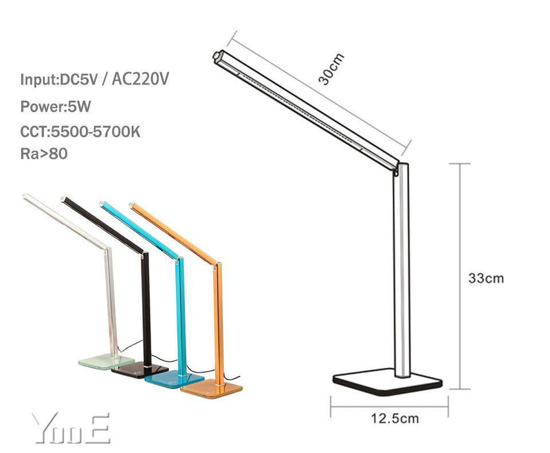 Lampe de bureau LED de couleur à USB