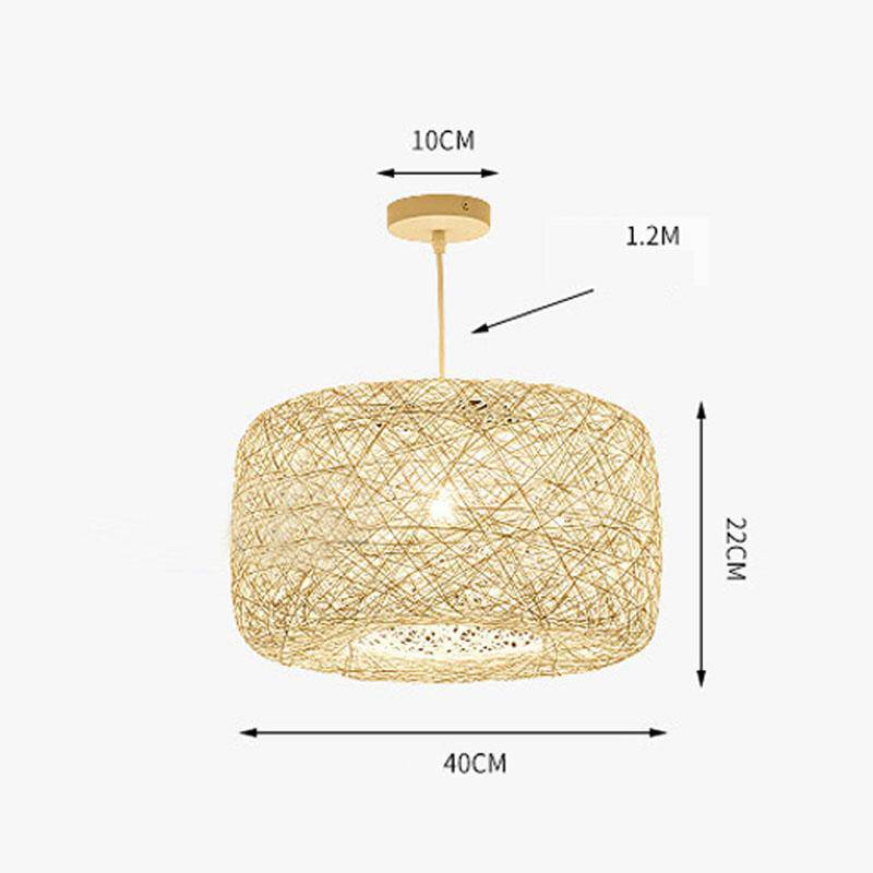 Suspension LED en tissu de couleur Country