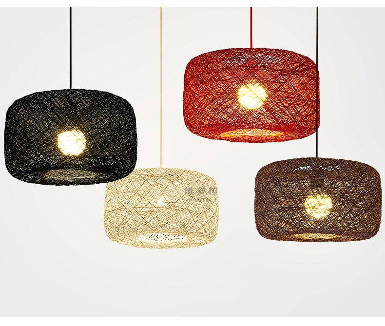 Suspension LED en tissu de couleur Country