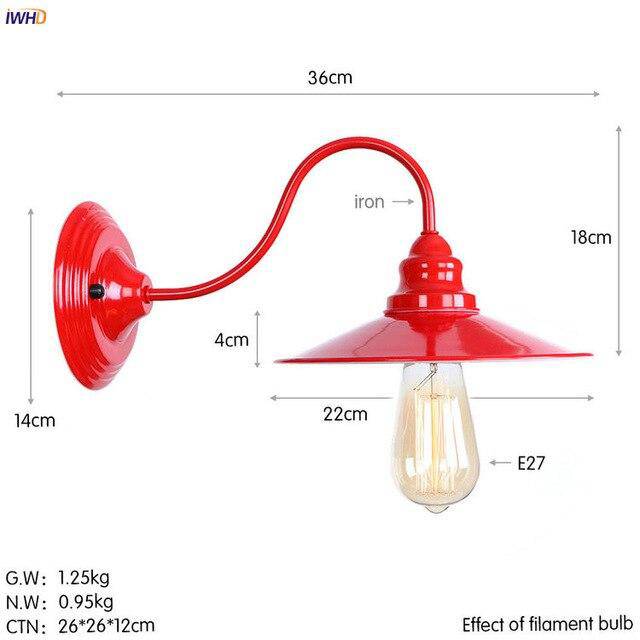 Applique murale LED rouge Wandlamp