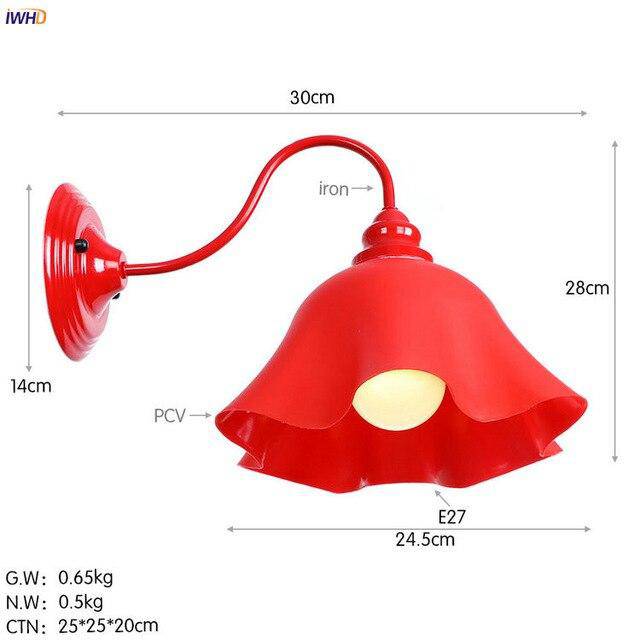 Applique murale LED rouge Wandlamp