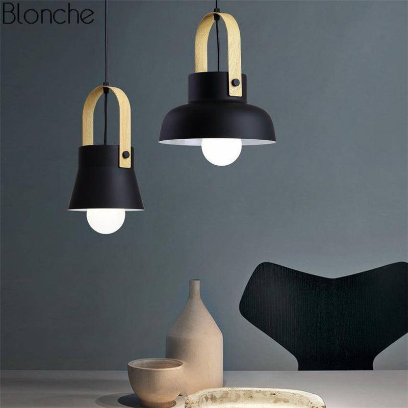 Suspension design en métal à LED Macaron