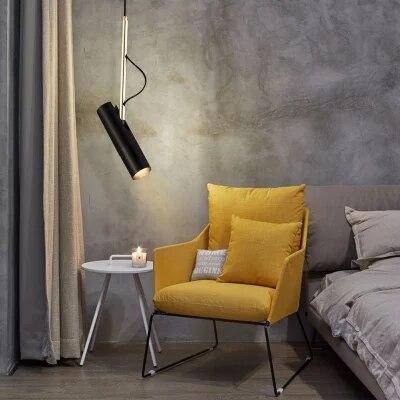 Suspension design LED avec abat-jour cylindrique en métal Indoor