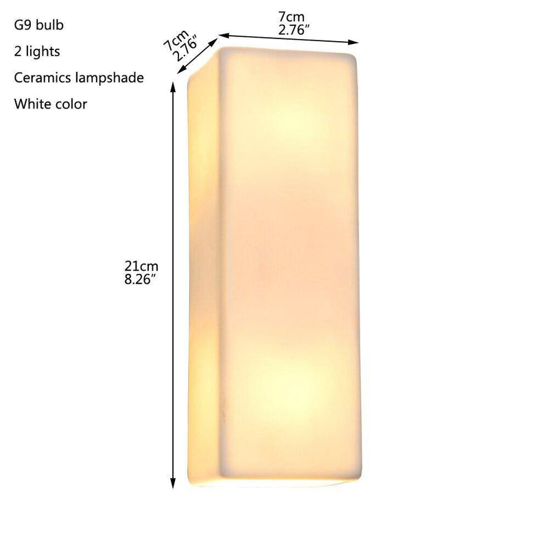 Applique murale design à LED en céramique style Géométrique