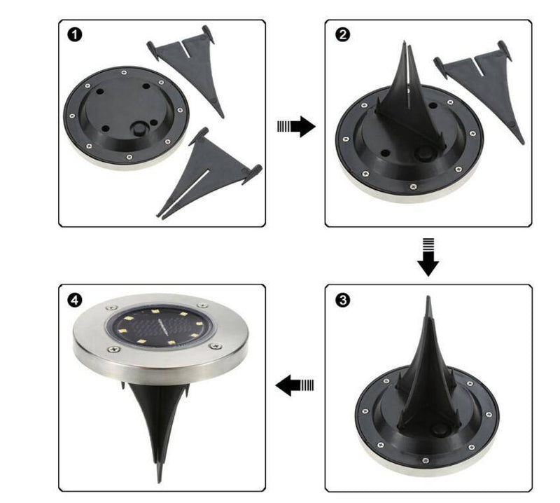 Spot extérieur 8 LEDs à encastrer Lumiparty