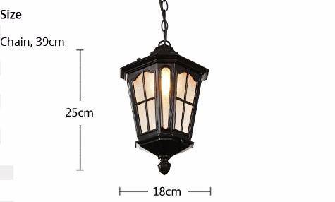 Lanterne extérieur en aluminium vintage