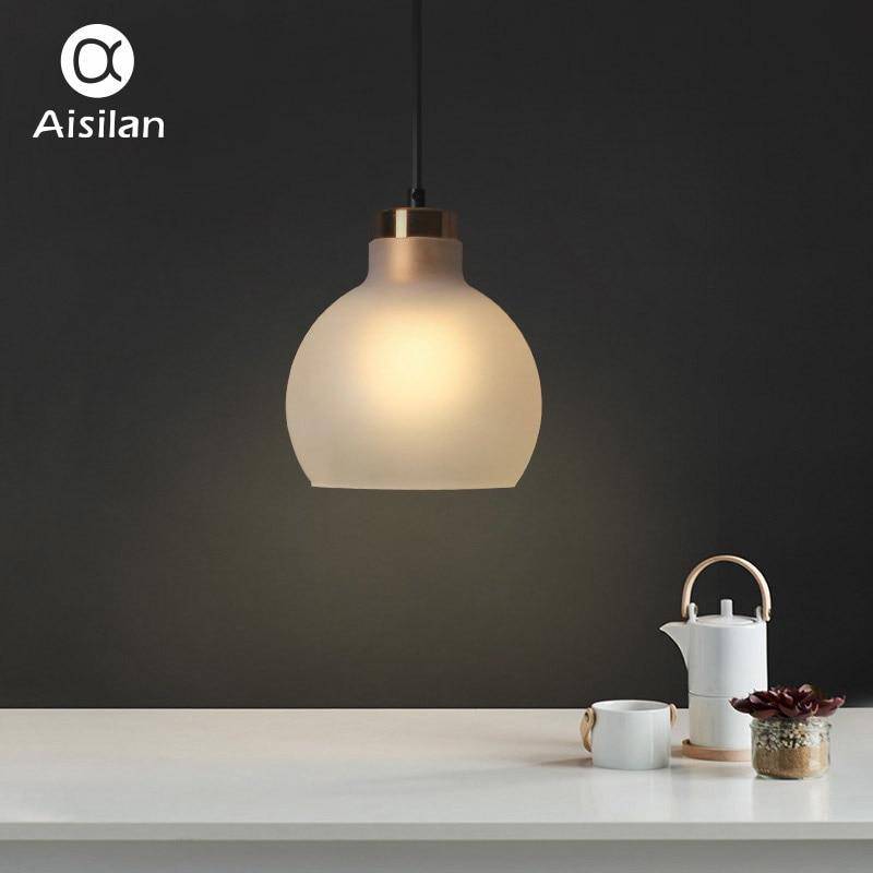 Suspension boule en verre à LED Lamp