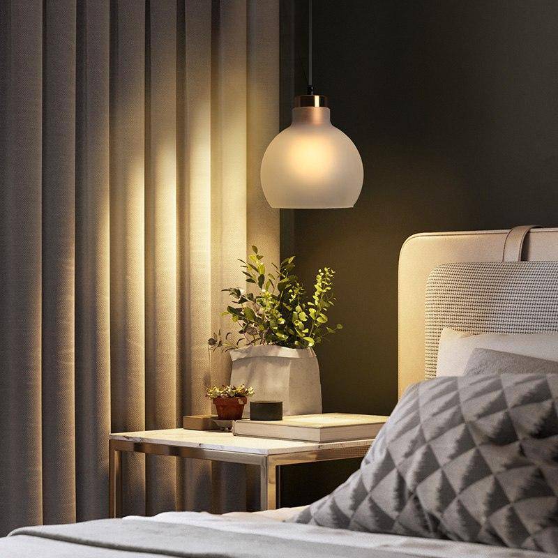 Suspension boule en verre à LED Lamp