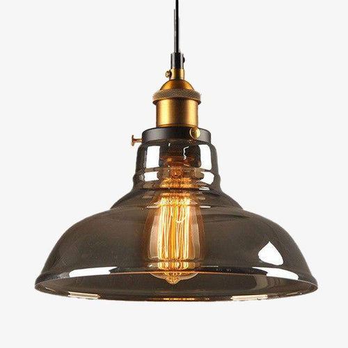 Suspension avec abat-jour en verre Loft