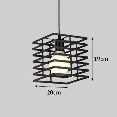 Suspension LED cage de différentes formes Industrial