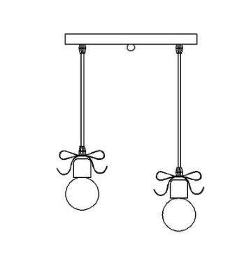 Suspension design en métal avec noeud