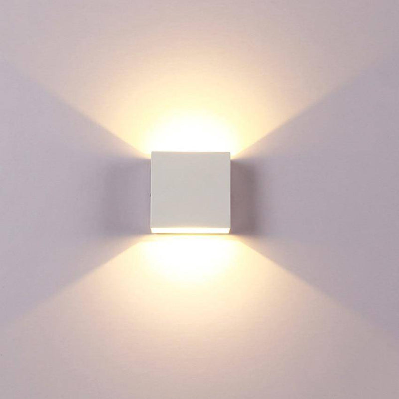 Applique murale LED cubique simple Reading