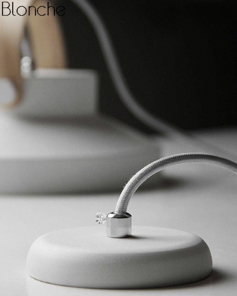 Suspension design LED en bois et métal Moderna