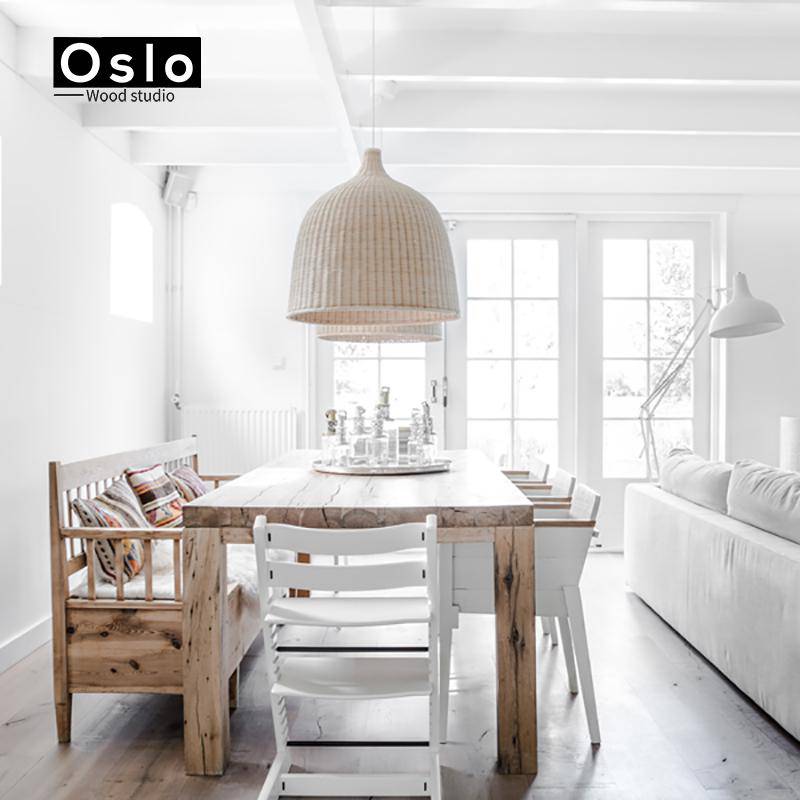 Suspension en tissu Rattan