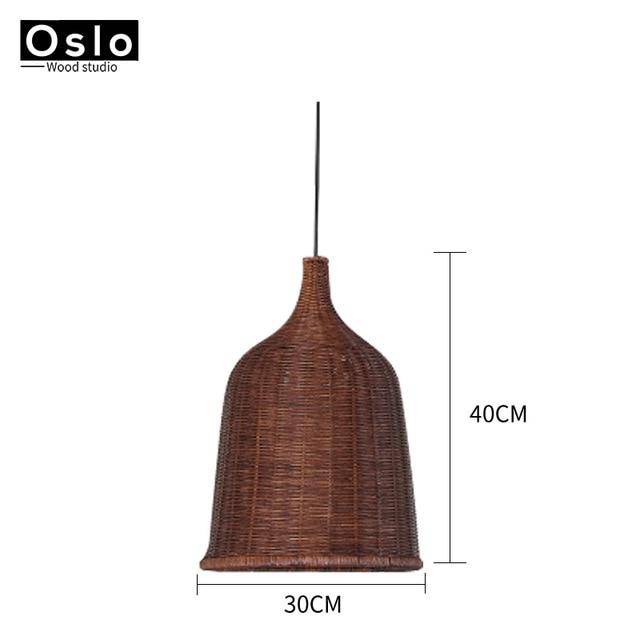 Suspension en tissu Rattan